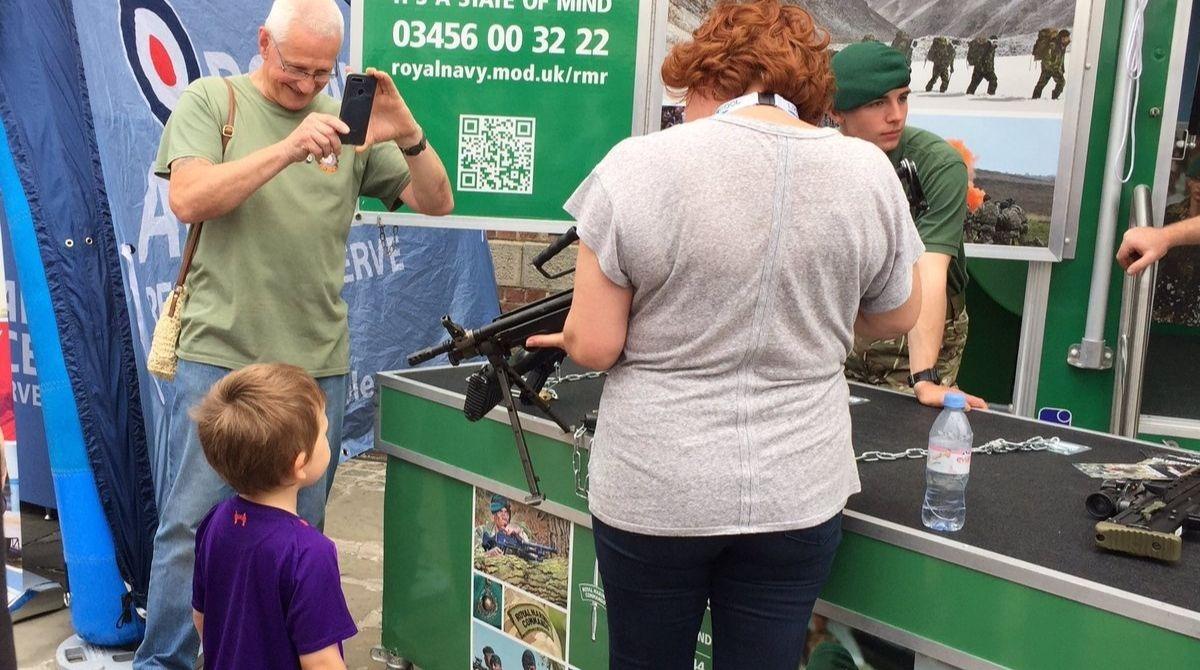 Armed Forces Day event in Liverpool, 29 June 2019